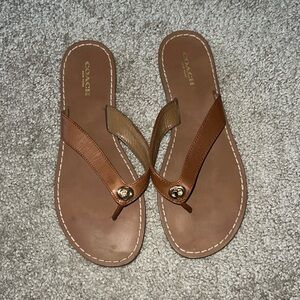 Coach flip flops